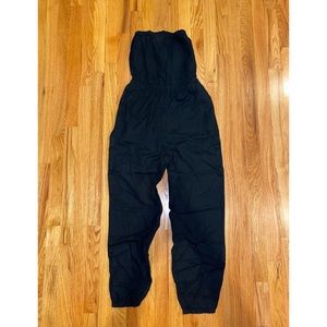 NWT- AERIE - BLACK STRAPLESS ROMPER